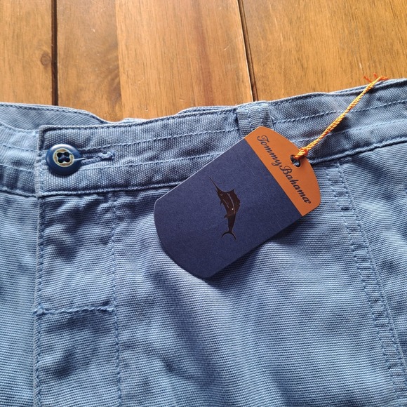 Tommy Bahama Relax Mens Blue Cargo Shorts Size 36 Tencel Cotton Blend NWT - Picture 4 of 14